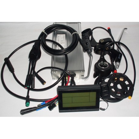 LCD Sada elekrické výbavy 1000W 48V přední pro elektrokola