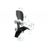 Talaria plast na číslo černý Komodo