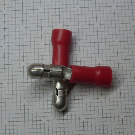 Konektor kulatý, kolík, d:4mm, 0,5÷1,5mm2