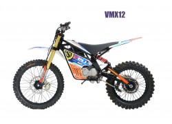 Elektrická motorka cross enduro Velimotor 12kW - černá